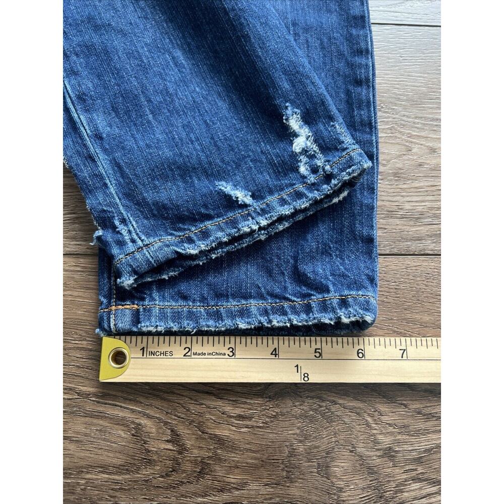 Artisan De Luxe Jean Women 28* Embroidered Distressed Ankle Mid-Rise Boho Hippie - Picture 7 of 12